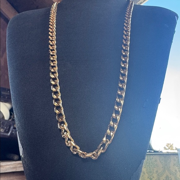 Heavy Vintage Cuban Link Chain Untested - Picture 4 of 4